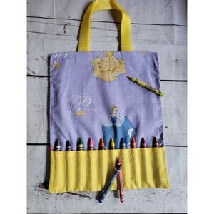 Handmade Princess Crayon Holder Coloring Tote childrens travel bag